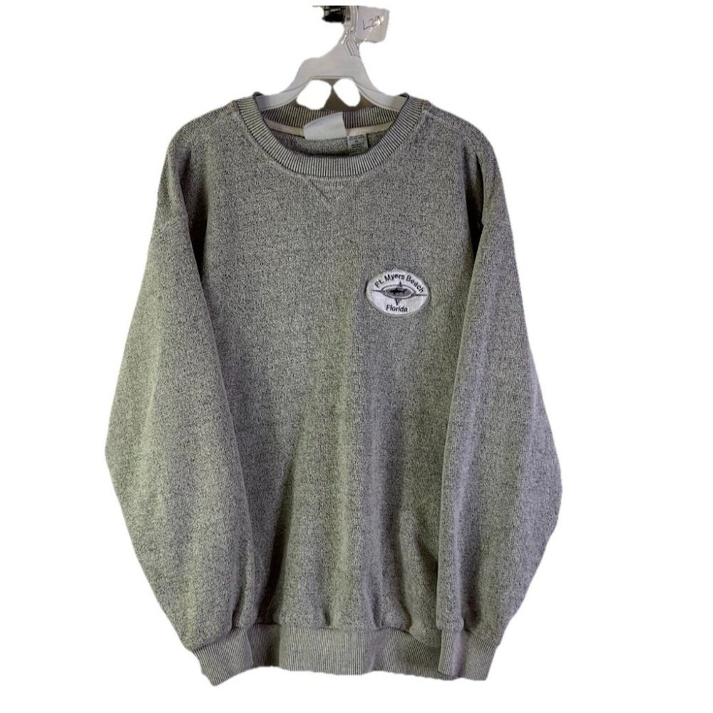 Fort Myers Beach American Vintage Gray Crewneck Sweatshirt